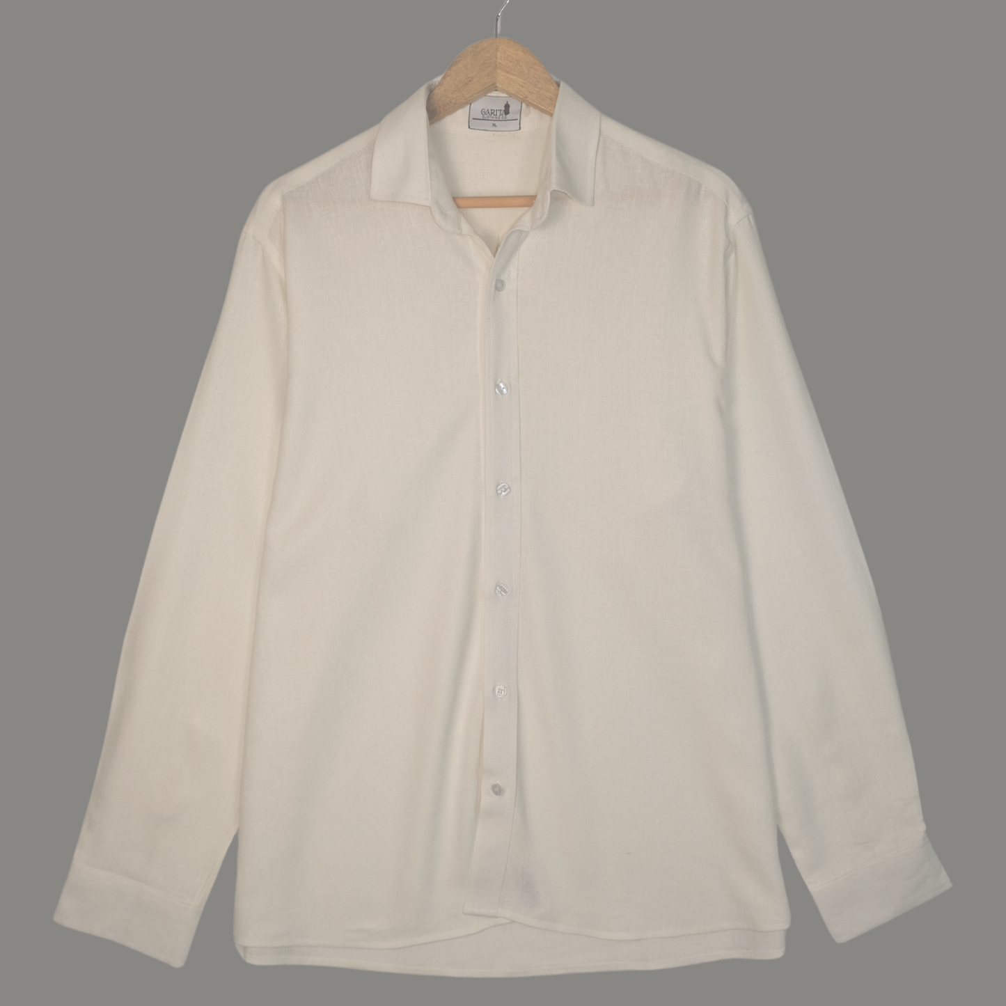 Linen Long Sleeve Shirt - White