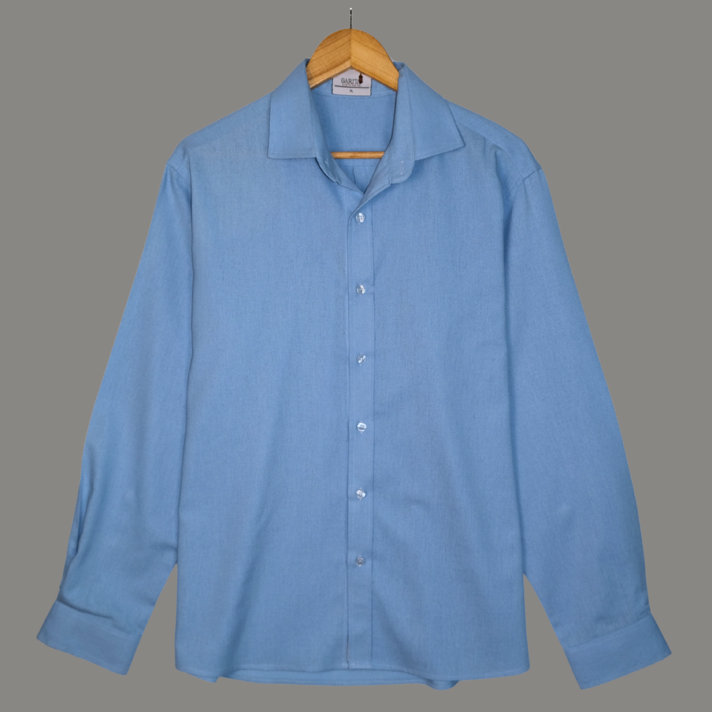 Linen Long Sleeve Shirt - Sky Blue